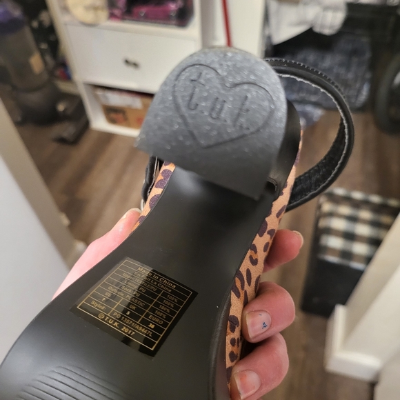 ❤️ T.U.K - ANIMAL PRINT Y2K GRUNGE  PLATFORM SHOES SIZE - 7 - Picture 9 of 11